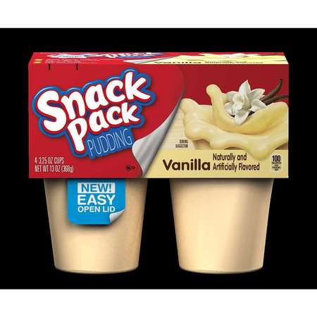 SNACK PACK Snack Pack Pudding Vanilla 13 oz., PK12 2700041901
